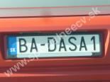 BADASA1 značka č. 4500-BA-DASA1